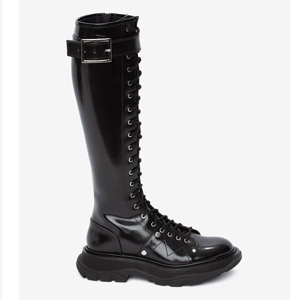 Alexander-McQueen-Women's-lace-up-boots