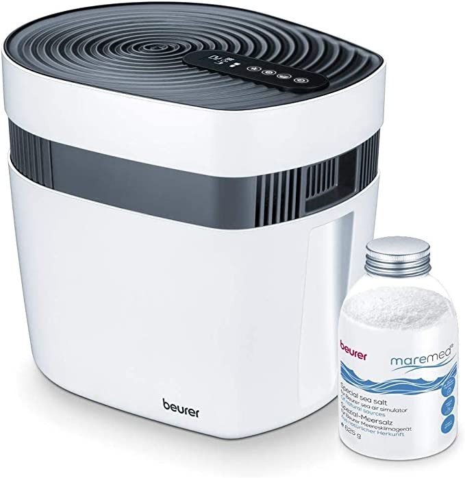 Beurer Maremed Sea Air Humidifier & Purifier | Brings the health benefits of sea air into your home | Enrichs the air with ocean 65 trace elements | Kills 99% of empty loads*