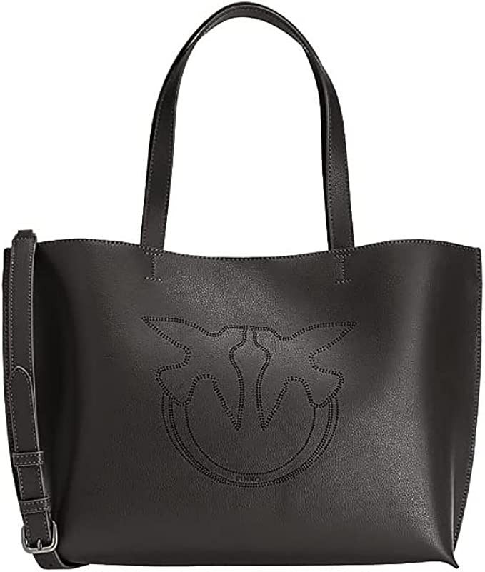 PINKO Women's Daily Shopping Leather Bottom Bag, One Size