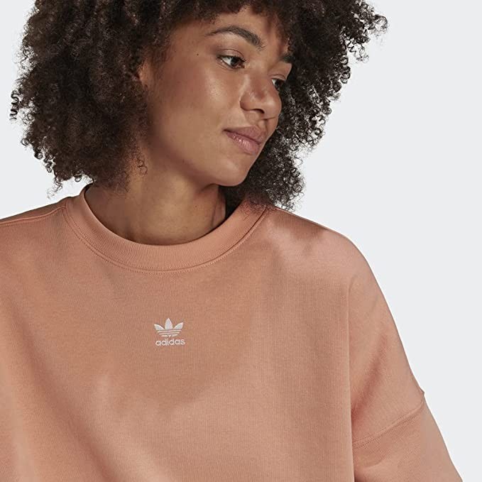 adidas adidas Originals Women's Sweatshirt, Ambient Blush, X Large